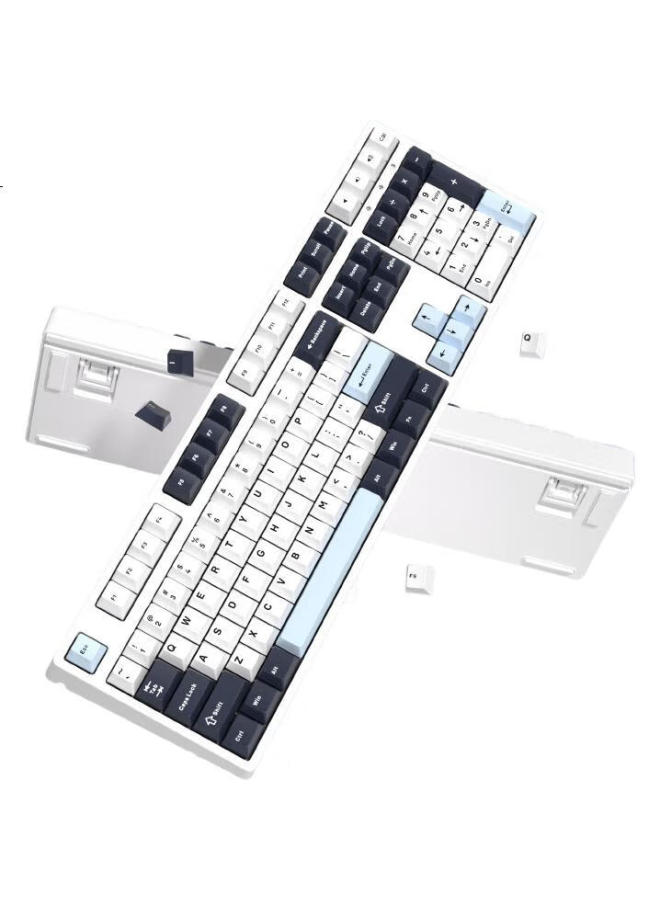 Ikbc Z108 Dark Blueberry Wired Mechanical Keyboard For Gaming And Office Use, 108 Keys, Red Switch - Image 2