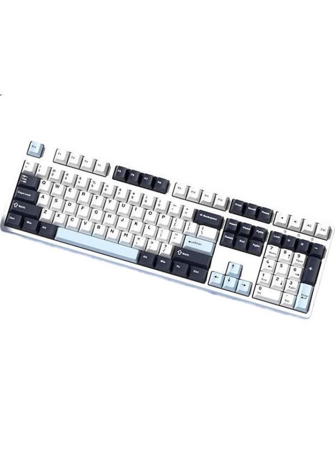 Ikbc Z108 Dark Blueberry Wired Mechanical Keyboard For Gaming And Office Use, 108 Keys, Red Switch - Image 1