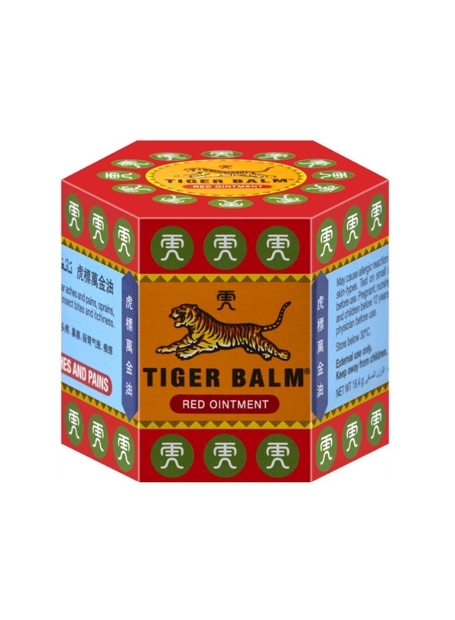 TIGER Balm Red Ointment | Warm Relief For Muscle Pains and Itches Due To Insect Bites | Fast Acting Pain-Relief Properties | 19.4gm - Image 2