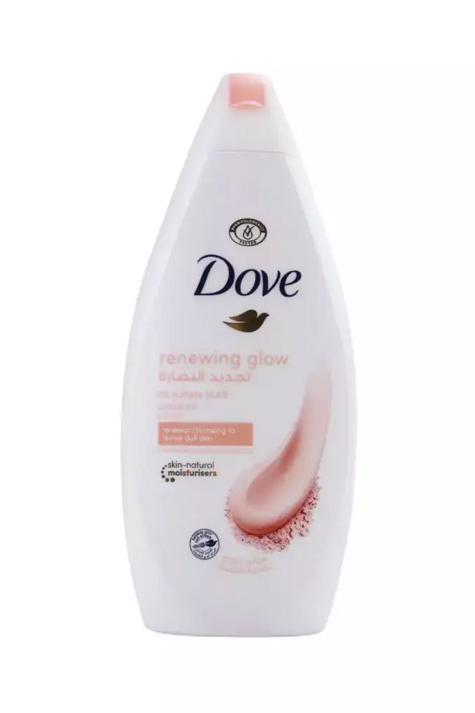 دوف غسول الجسم دوف رينيوينج جلو مع الطين الوردي لتنظيف وتجديد البشرة الباهتة - 500 مل - Image 2