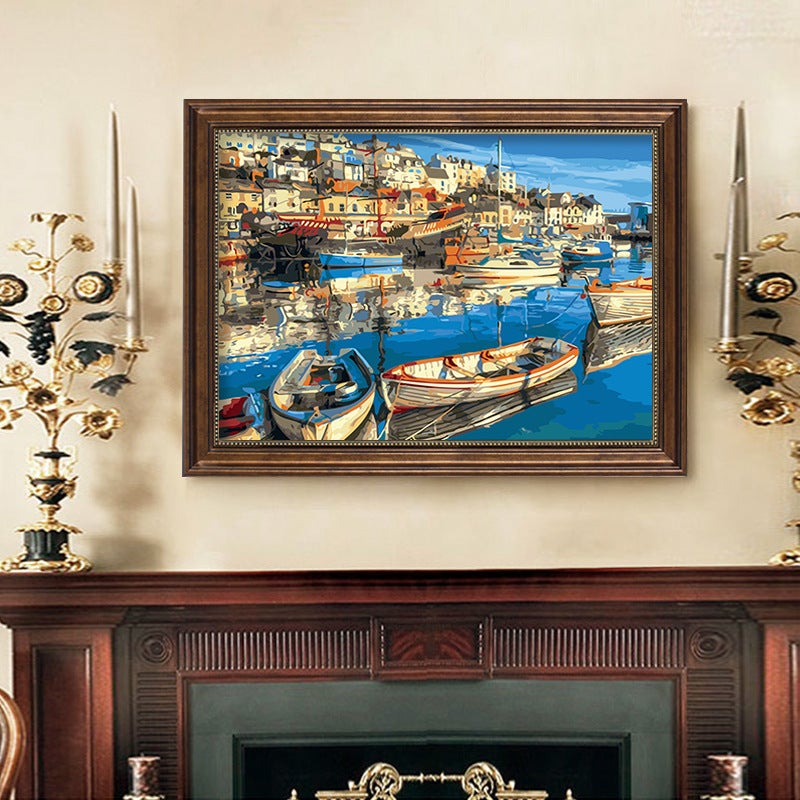 Digital Oil Painting Diy40 * 50 Cartoon Animation Abstract Painting Hand-Painted Fill Batch Of Oil Painting Simple - Image 5