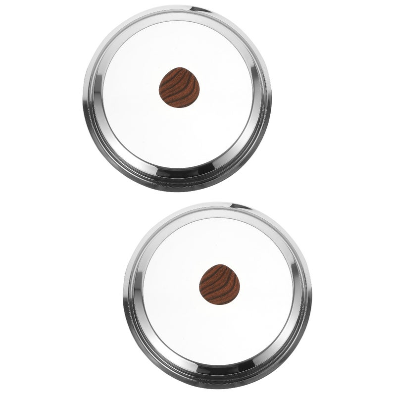 2pcs Pot Glass Lid Cookware Glass Cover Multi-function Pot Lid Cooking Pot Lid Stock Pot Cover Replacement - Image 1