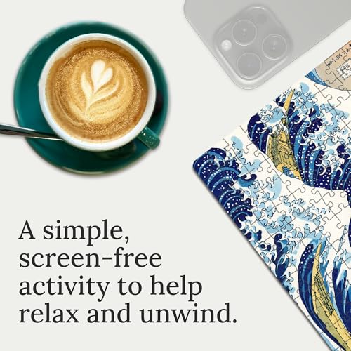 91Knots Hokusai's The Great Wave Off Kanagawa — 140 Piece Premium Wooden Jigsaw Puzzle for Kids 5+ & Adults | Masterstroke World Famous Japanese Ukiyo-e Art Collection Gift for Boys & Girls - Image 2