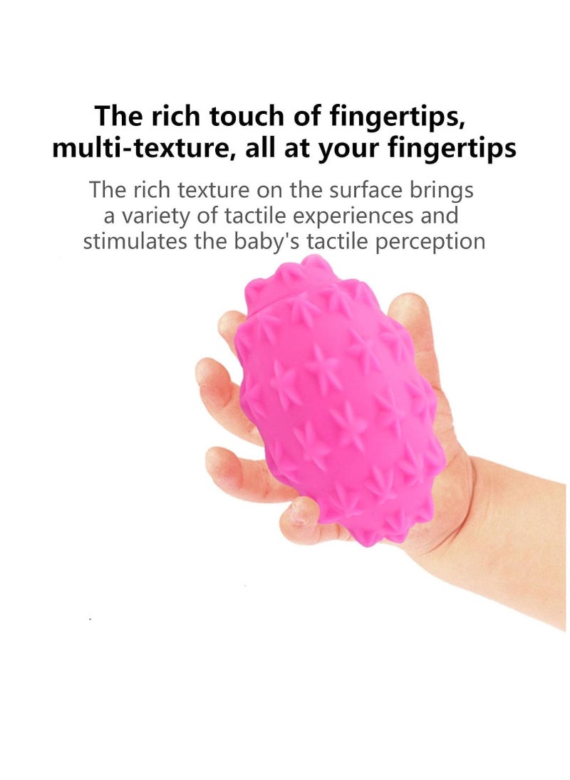 MUMS PLANET MUMS PLANET Baby Learning Toy Balls – 6-Pack Soft Baby Textured Balls – Early Learning & Education Toys for Toddlers – Bumpy Spiky Stress Balls for Activity & Massage – Soothing Pastel Colors  - Image 2