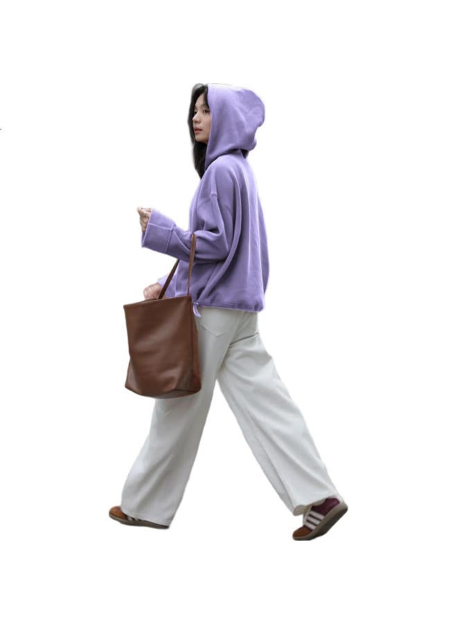 dme Demana [Retro Hoodie], Autumn And Winter Quality Online Hooded Long-Sleeve Fleece-Lined Sweatshirt, Women'S Jacket - Image 3