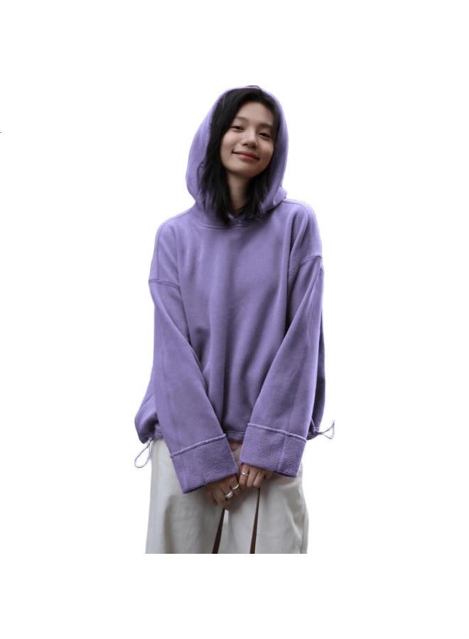 dme Demana [Retro Hoodie], Autumn And Winter Quality Online Hooded Long-Sleeve Fleece-Lined Sweatshirt, Women'S Jacket - Image 2