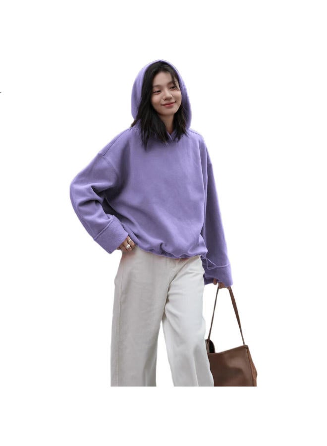 dme Demana [Retro Hoodie], Autumn And Winter Quality Online Hooded Long-Sleeve Fleece-Lined Sweatshirt, Women'S Jacket - Image 1