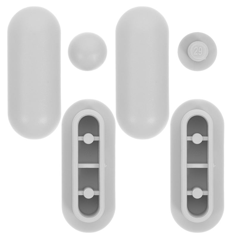 2 Sets Toilet Seat Buffers Cushion Pads Toilet Seat Cover Buffers Toilet Seat Pads Toilet Seat Bumpers Toilet Seat Spacers Bidet Toilet Seat Bumpers - Image 4