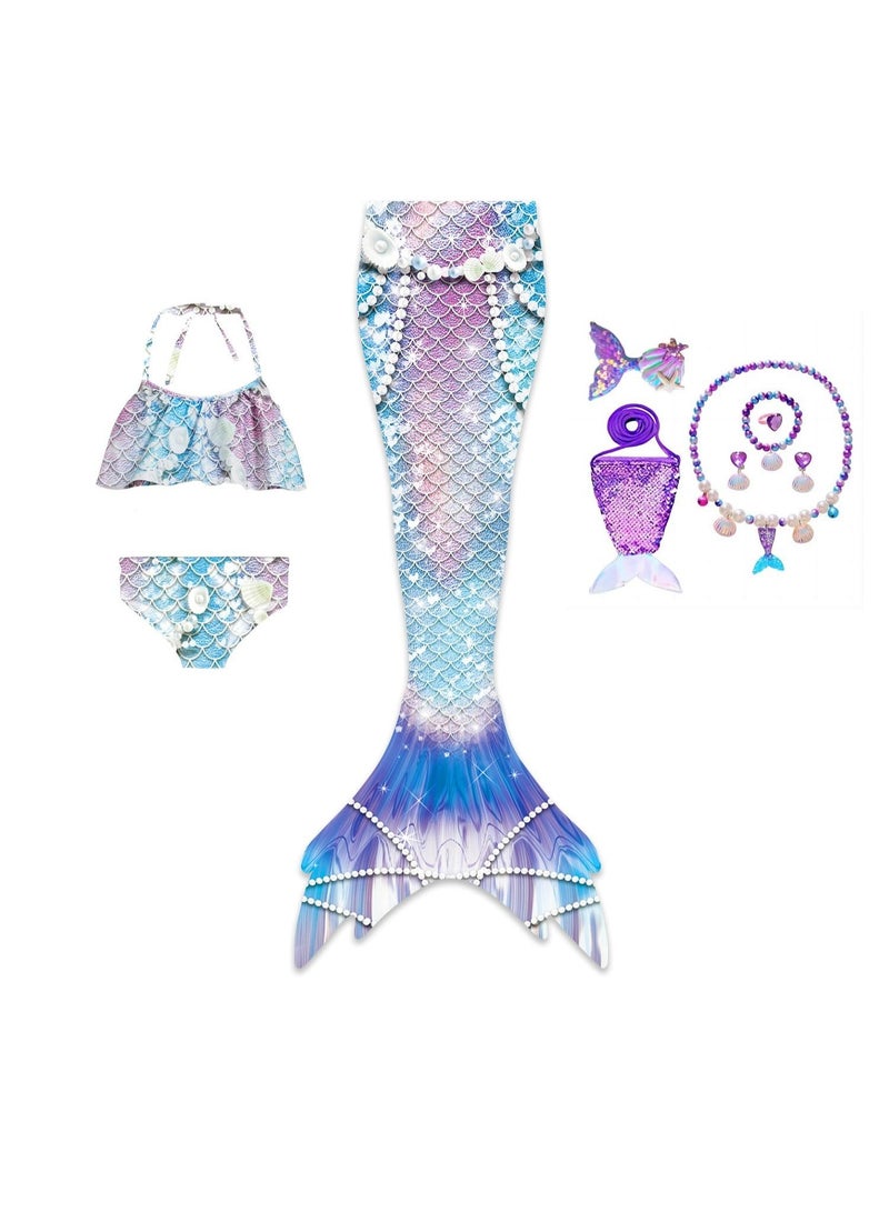 general 10-Piece Mermaid Tail Swimming Costume Set - Image 1