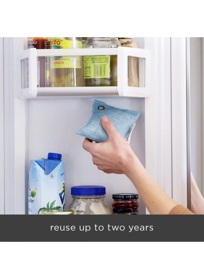 MOSO NATURAL Moso Natural Air Purifying Bag for the Refrigerator and Freezer. (2 Pack) A Scent Free Odor Eliminator and Produce Saver  - Image 5