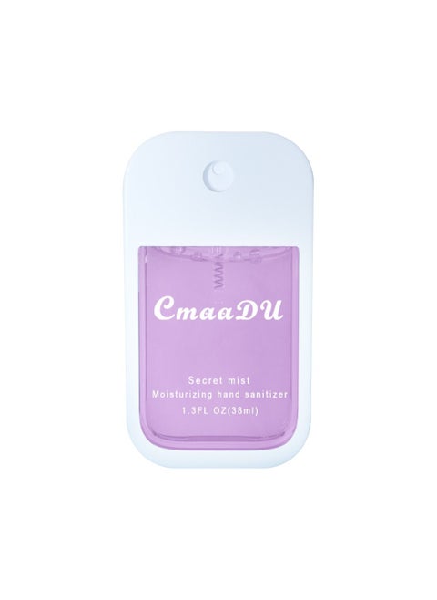 Hand Sanitizer Spray Hydrating Portable Travel Friendly Effective Anti-Bacterial Quick-Drying Perfume Hand Sanitizer to Inhibit Bacteria and Protect Health 38ML