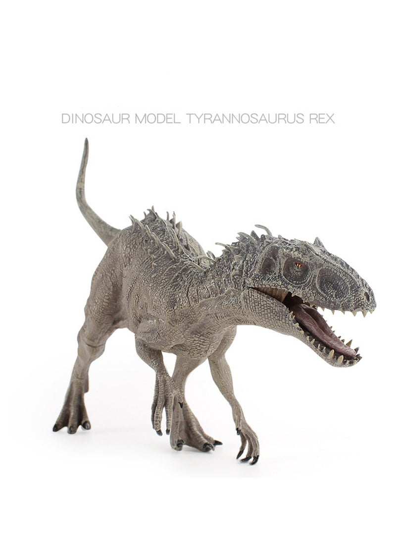 33 CM Grey Indominus Rex, Realistic Jurassic Dinosaur Model Toy, Plastic Educational Prehistoric Animal Model For Kids And Toddlers, Gift  - Image 1