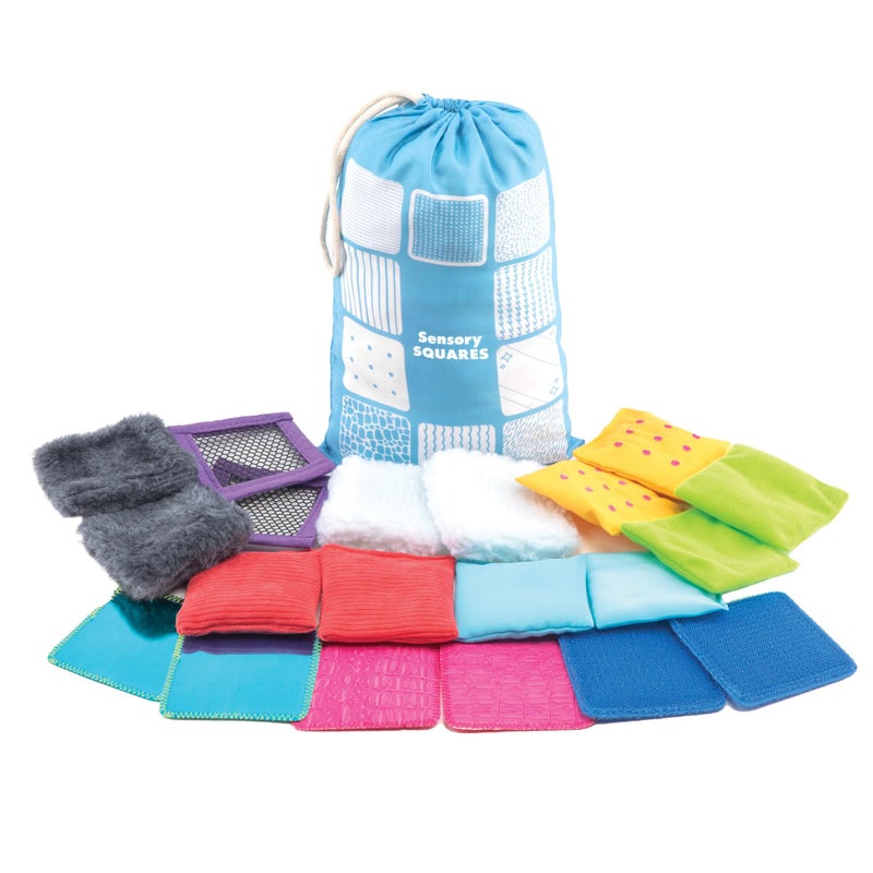 Educational Insights Sensory Squares, Textured Beanbags Squares, Toddler Sensory Toys, Preschool Kindergarten Classroom Must Haves, Set of 20 Beanbags, Ages 3+ - Image 2