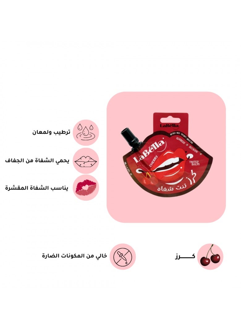 لا بيلا لابيلا - تنت الشفاه بالكرز- أحمر - 8 مل 