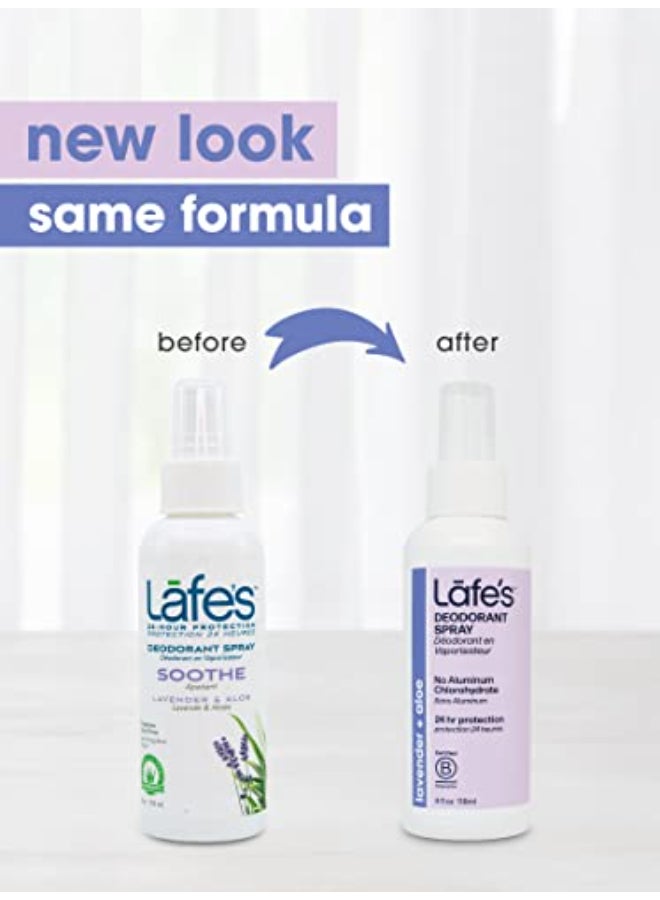 Lafe's Lafes Natural Deodorant 4oz Aluminum Free Natural Deodorant Spray Lavender Aloe 2 Pack - Image 4