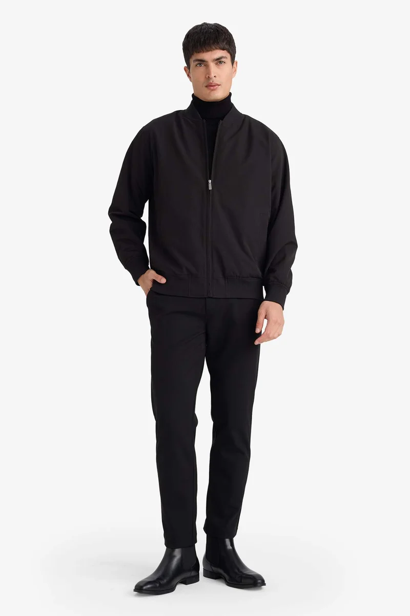 ديفاكتو Slim Fit Lined Crinkle Puffer Jacket