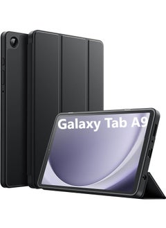 YoYoTech Samsung Galaxy Tab A9 8.7 Inch 2023 Model with Pencil Holder Slim Tablet Cover with Soft Back Auto Wake Sleep Function Black  - Image 1