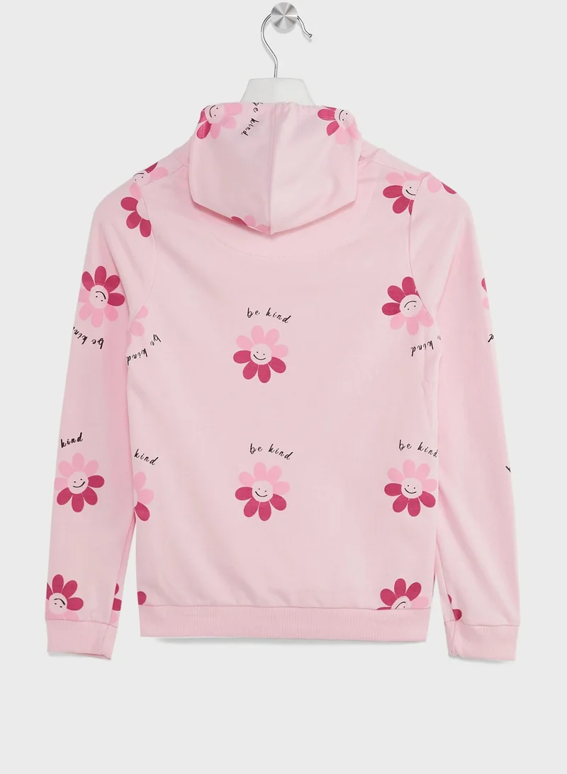 Pinata Girls All Over Printed Hoodie With Pocket