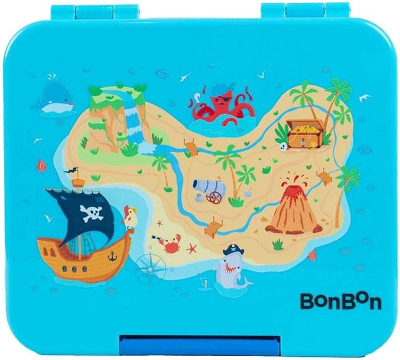 BonBon Elite Mini 4 Compartment Leakproof Lunchbox - Pirate Maze - Image 1