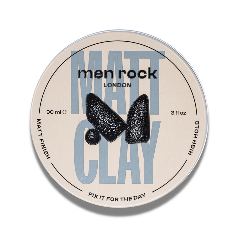 Men Rock Matt Clay  3 oz High Hold Matte Finish Hair Clay  Styling Paste Volumizing Hair Product - Image 4