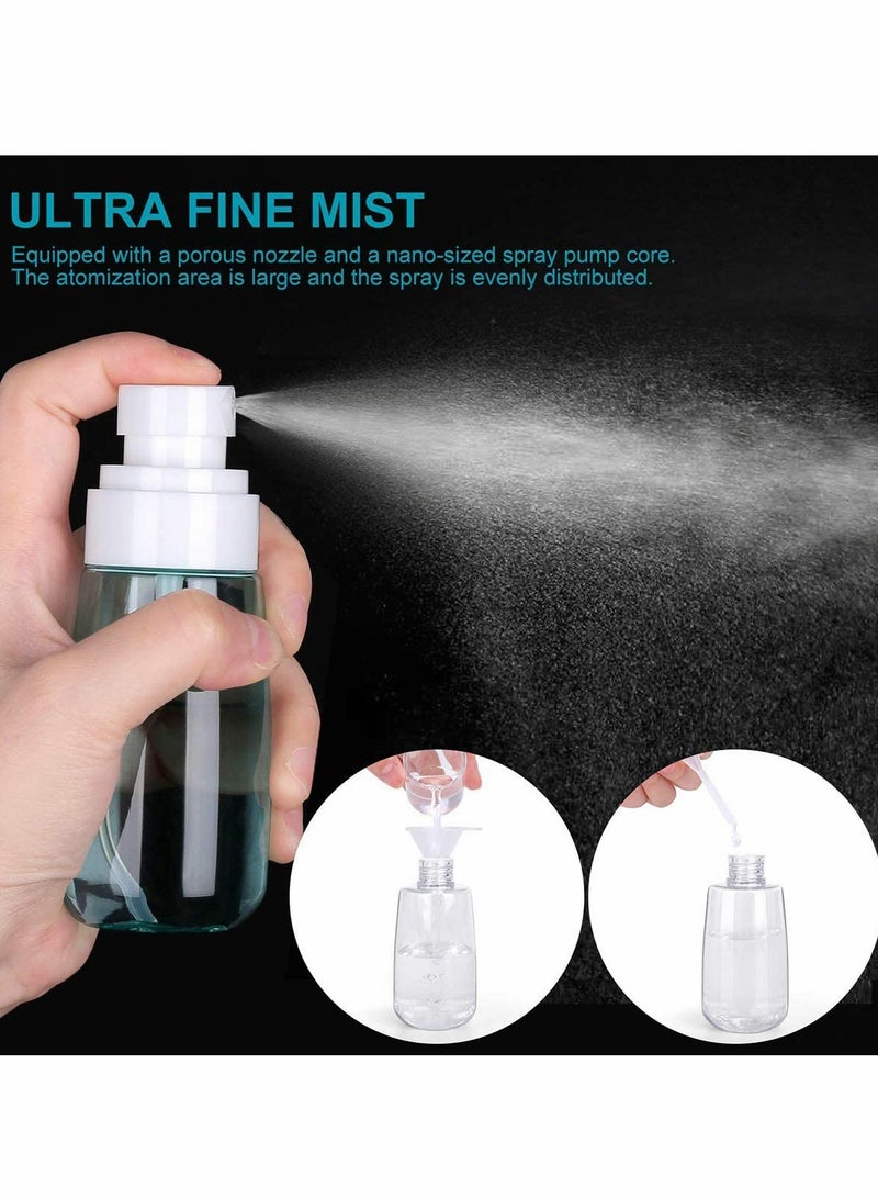 SOLARAE Spray Bottles Small Bottle Empty Plastic Travel Size for Cleaning Solutions Perfume Essential Oils 3PCS 2oz - Image 4