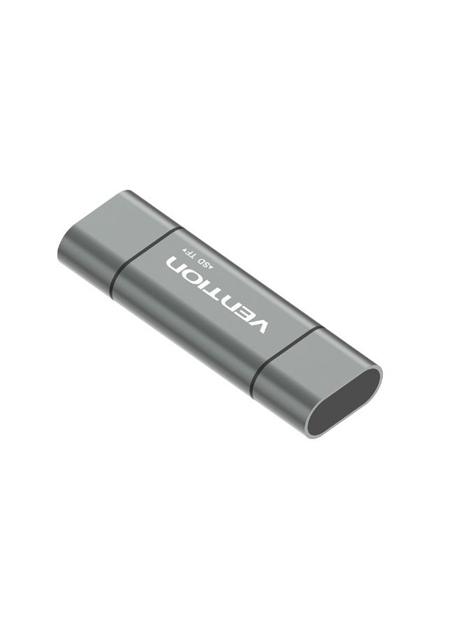 VENTION USB3.0 Multi-function Card Reader Gray Metal Type Model # CCHH0 - Image 2