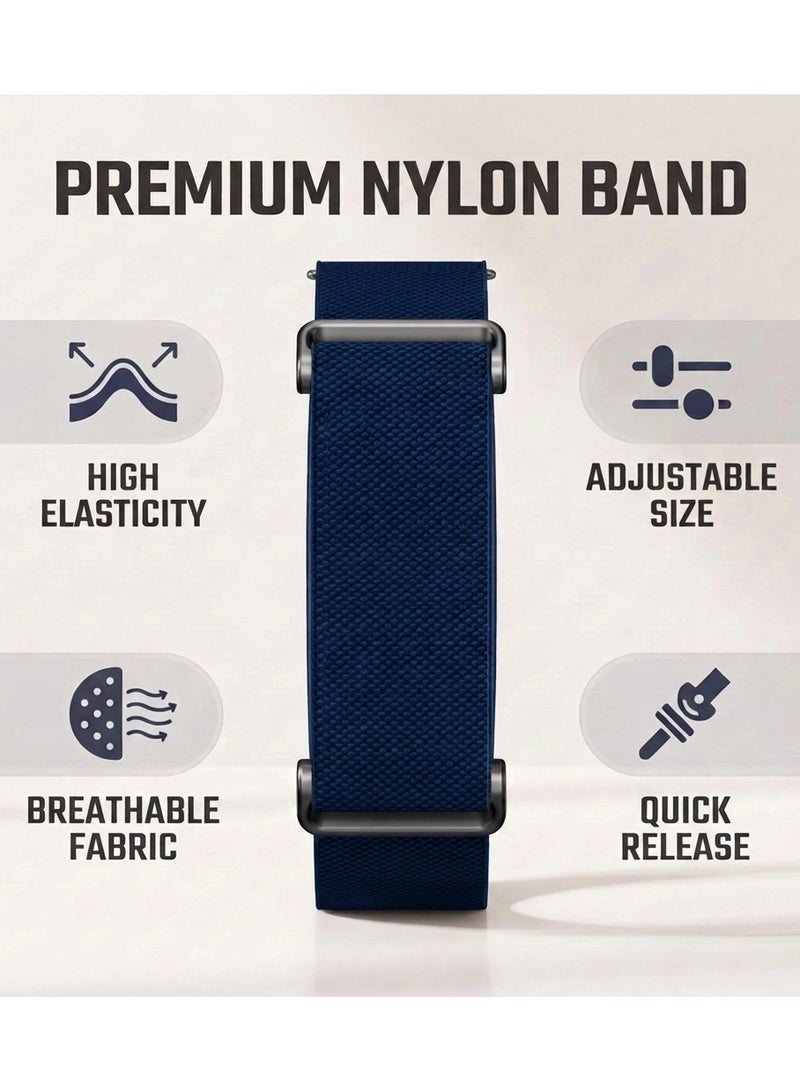 S-Color Elastic Nylon Bands Compatible with Fitbit Air Strap Soft Adjustable Stretchy Strap Breathable Sport Loop Replacement Wristband for Fitbit Air Men Women((Sensor device not included) - Image 3