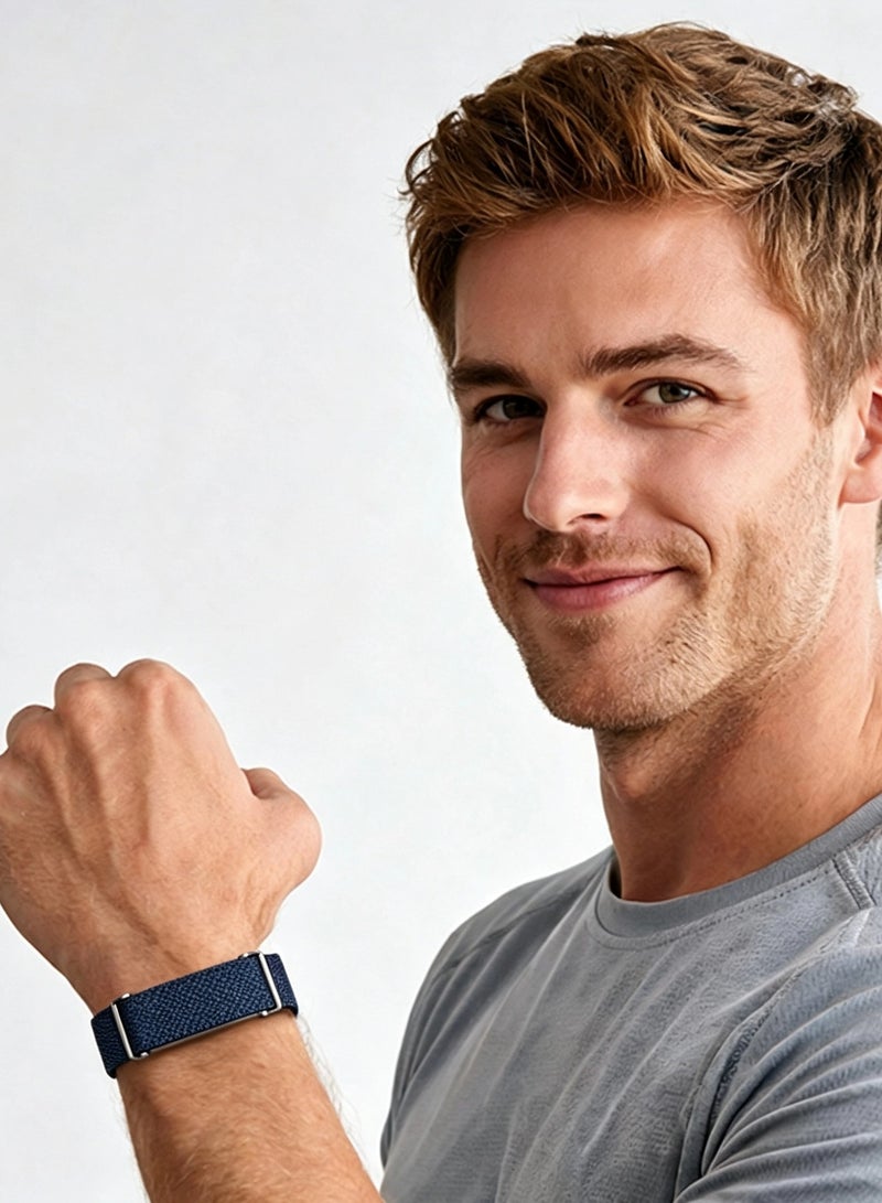 S-Color Elastic Nylon Bands Compatible with Fitbit Air Strap Soft Adjustable Stretchy Strap Breathable Sport Loop Replacement Wristband for Fitbit Air Men Women((Sensor device not included) - Image 5