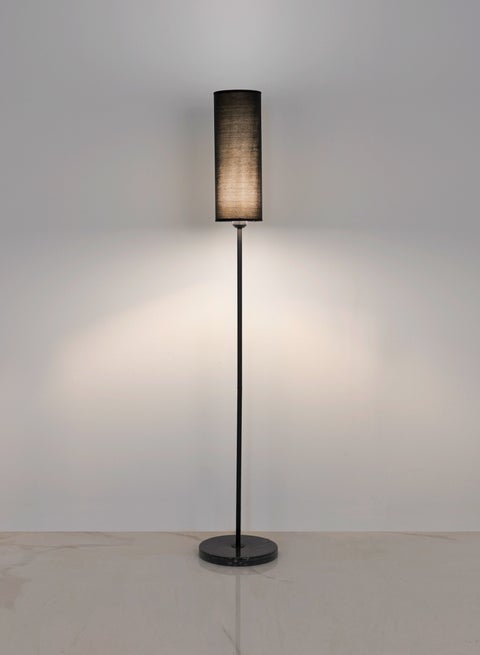 Marble black floor lamp - Black