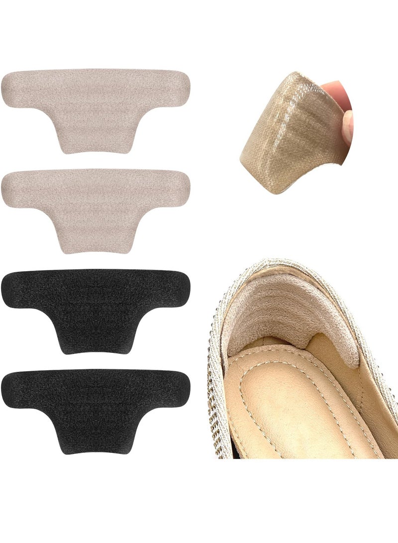 Excefore Heel Cushion Pads, Heel Grips Liner Cushions Inserts for Shoe Too Big Men Women, Gel Heel Protectors Improved Shoe Fit and Comfort for Loose Shoes, Stop Heel Slip and Blister, 4 Pairs - Image 1