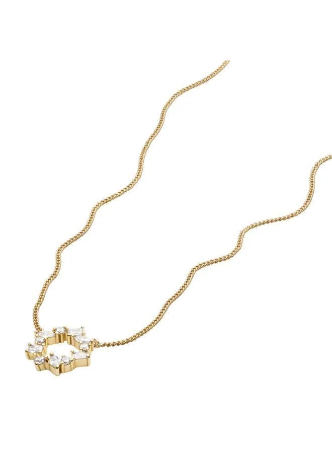 Fossil  JA7295710 Base Metal Jewelry with Cubic Zirconia for Women | Best Price UAE