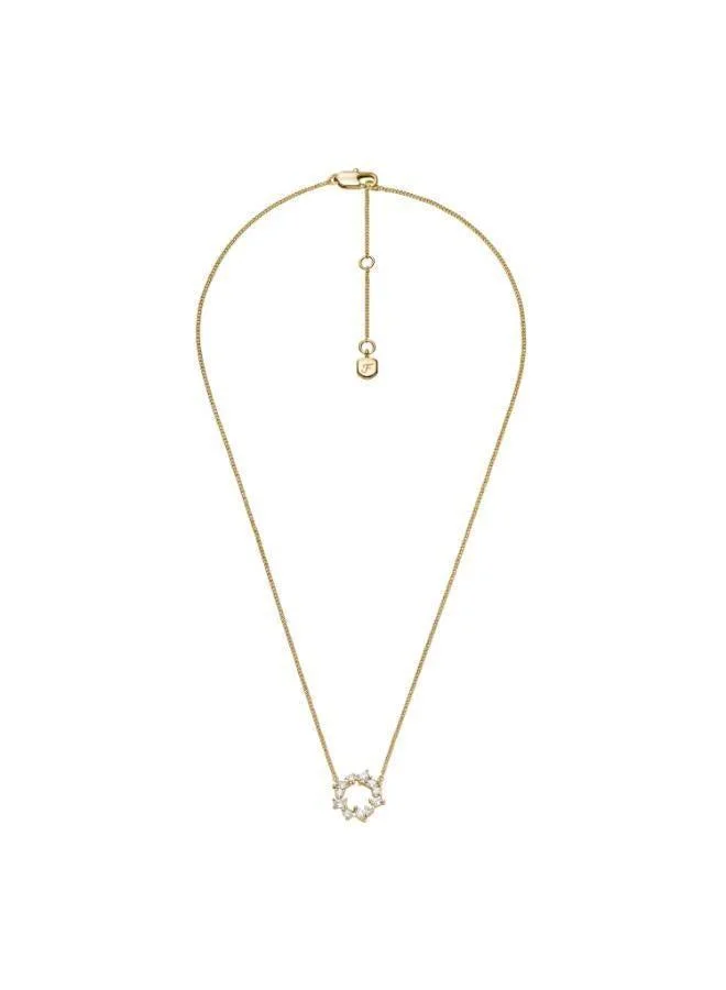 Fossil  JA7295710 Base Metal Jewelry with Cubic Zirconia for Women | Best Price UAE