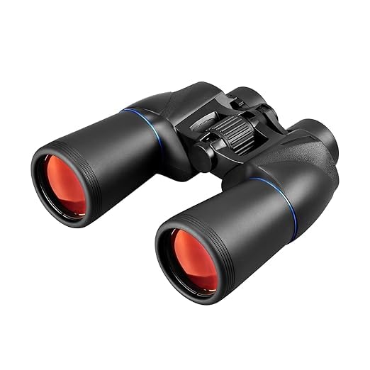Feelon 10x50 Binoculars for Long Distance | Binoculars Telescope for Bird Watching, Concerts, Football, Sightseeing | Waterproof Binoculars Travel Stargazing with Carrying Case and Strap (Black) - Image 5