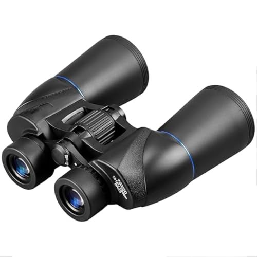 Feelon 10x50 Binoculars for Long Distance | Binoculars Telescope for Bird Watching, Concerts, Football, Sightseeing | Waterproof Binoculars Travel Stargazing with Carrying Case and Strap (Black) - Image 1