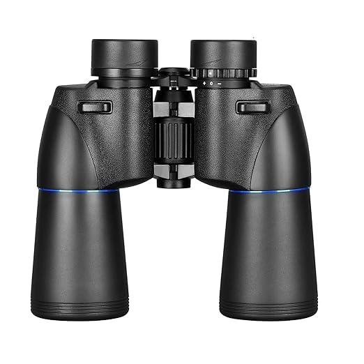 Feelon 10x50 Binoculars for Long Distance | Binoculars Telescope for Bird Watching, Concerts, Football, Sightseeing | Waterproof Binoculars Travel Stargazing with Carrying Case and Strap (Black) - Image 4