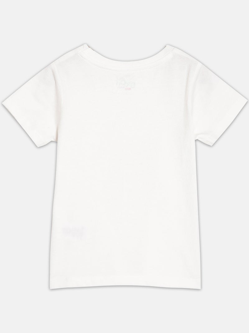 Broon Infant Boys White and Orange Printed Organic Cotton T-shirt with Shorts Set - Image 3