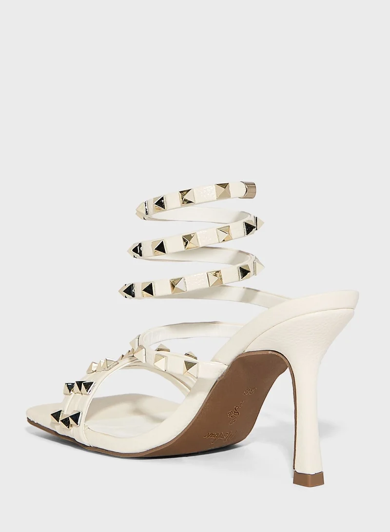 منبور Multi Strap High Heel Sandals