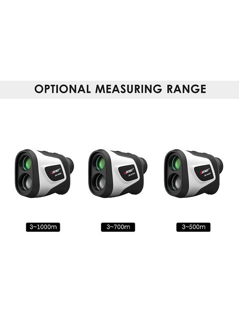 3~1000M High Precision Laser Distance Meter 6X Magnification Outdoor Digital Golf Telescope Laser Ruler Handheld Golf Rangefinder with Golf Trajectory Compensation Flag Pole Lock Function