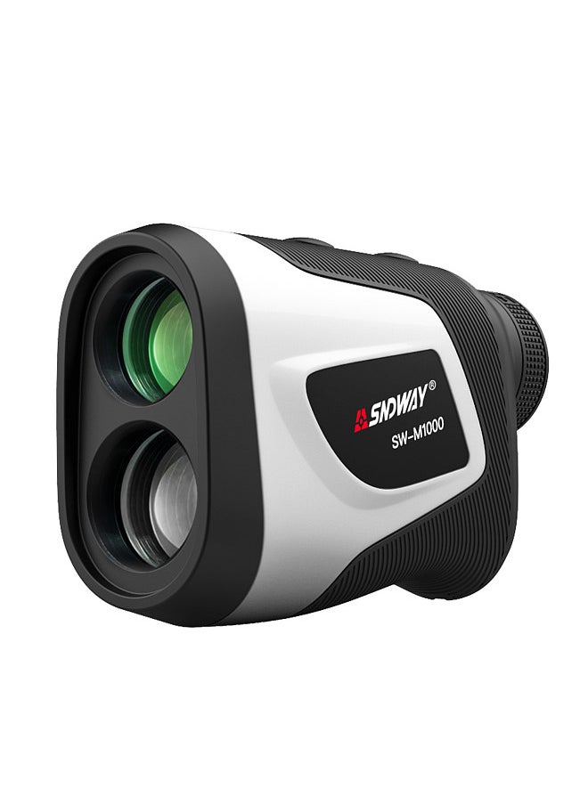 3~1000M High Precision Laser Distance Meter 6X Magnification Outdoor Digital Golf Telescope Laser Ruler Handheld Golf Rangefinder with Golf Trajectory Compensation Flag Pole Lock Function
