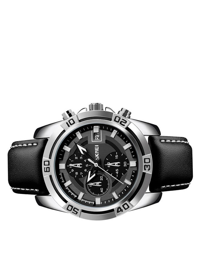 Men's Water Resistant Chronograph Watch 9156h - 47 mm - Black - Image 5