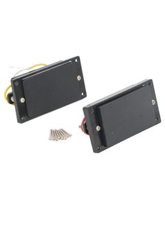 Thoraya 2PCS Closed Electric Guitar Pickup Double Coil Humbucker Pickup Replacement for Guitar Neck and Bridge Black  - Image 1