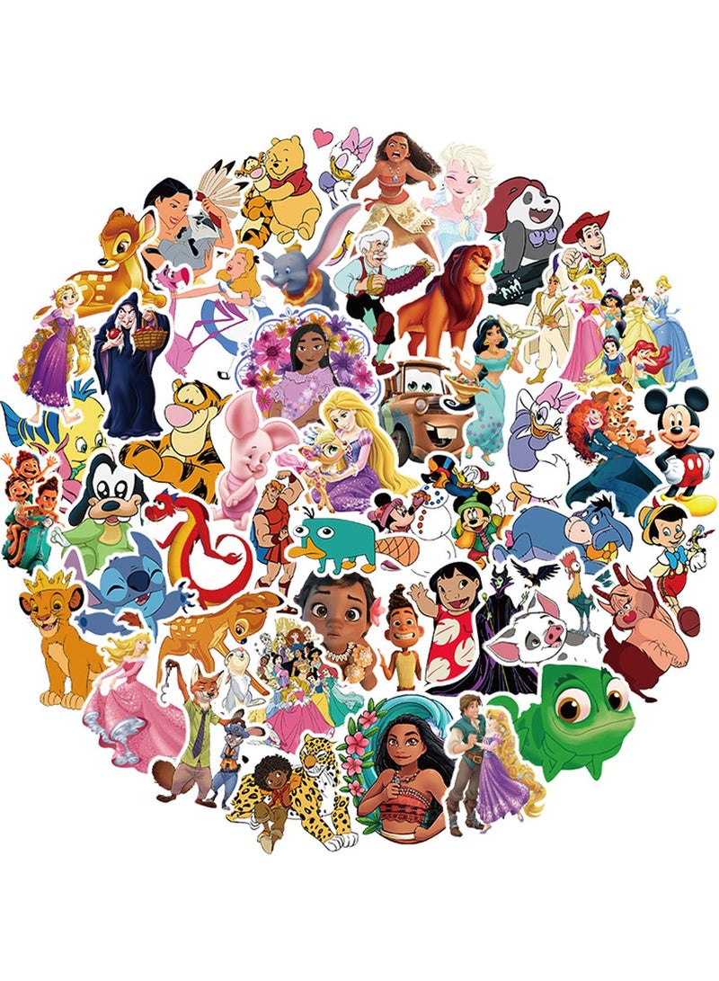 100-Piece Disney Collection Stickers Waterproof Cartoon Vinyl Stickers for Laptop - Image 2