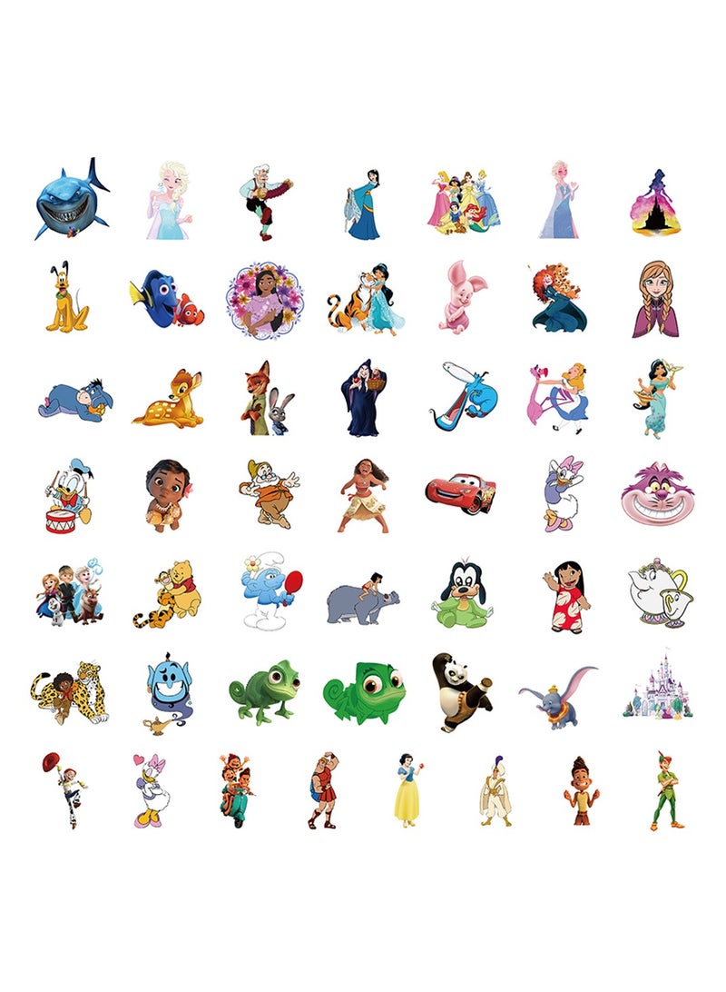 100-Piece Disney Collection Stickers Waterproof Cartoon Vinyl Stickers for Laptop - Image 3
