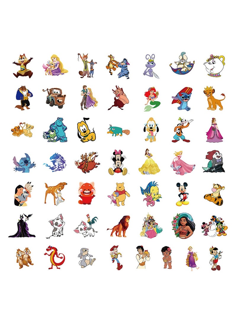 100-Piece Disney Collection Stickers Waterproof Cartoon Vinyl Stickers for Laptop - Image 4
