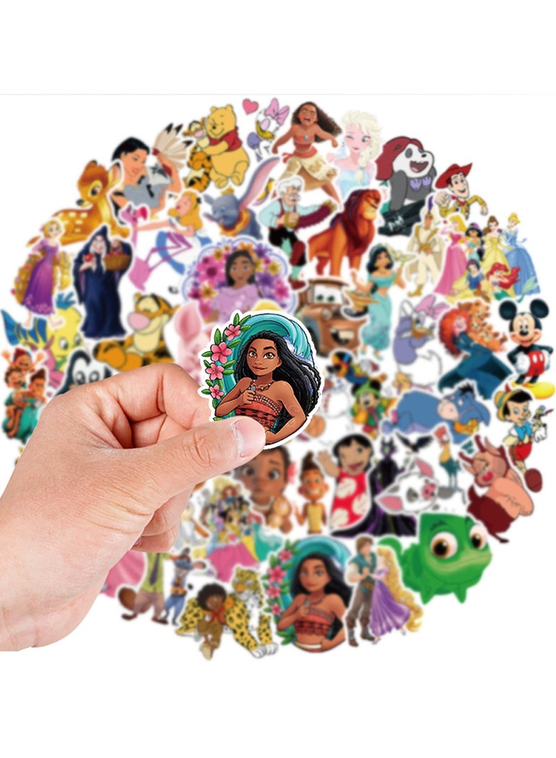 100-Piece Disney Collection Stickers Waterproof Cartoon Vinyl Stickers for Laptop - Image 5