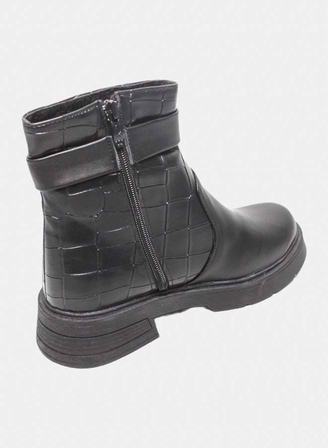 Glitter Women Half-Boots - Black - Image 4