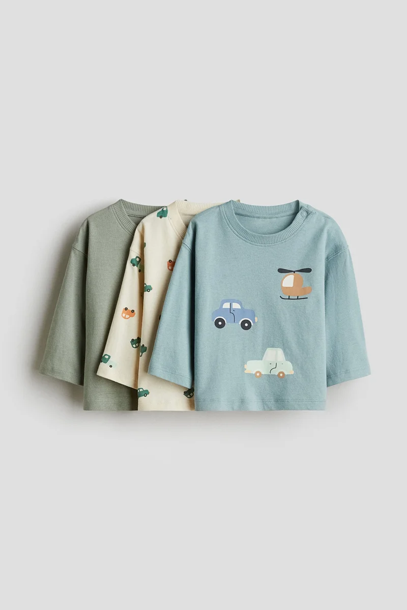 H&M 3-pack cotton T-shirts