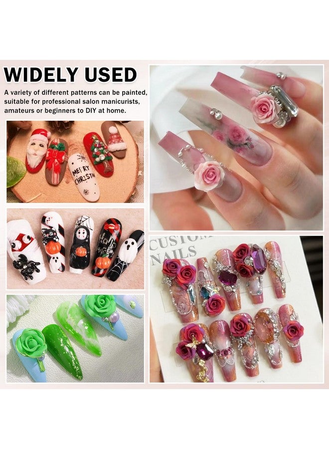 QIUFSSE 3D Nail Gel Sculpting Gel For Nail Art,12 Colors Painting Gel Molding Gel For Nails With 2 Carved Painting Pen,Creative Diy Decoration Soak Off Uv - Image 4