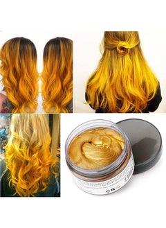 MOFAJANG Mofajang Hair Wax Dye Styling Cream Mud, Natural Hairstyle Color Pomade, Washable Temporary, Gold  - Image 3