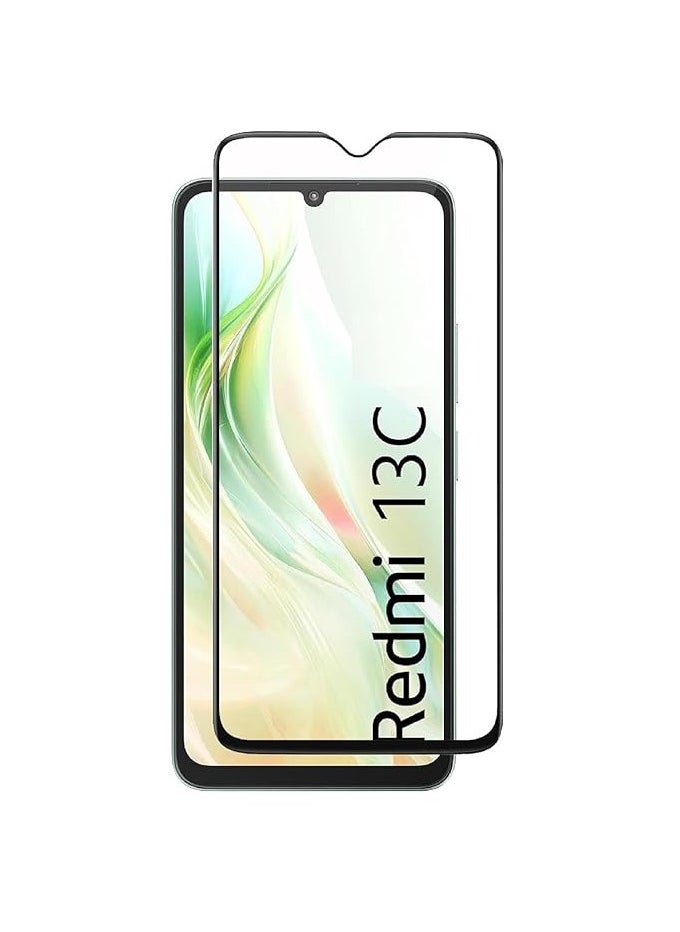 Generic Xiaomi Redmi 13C 5G Tempered glass with Full Edge Protection and Easy Installation Kit  - Image 1